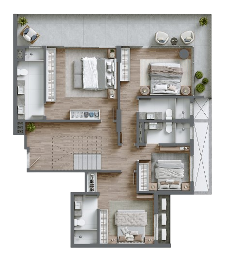 Aptos Duplex Frente